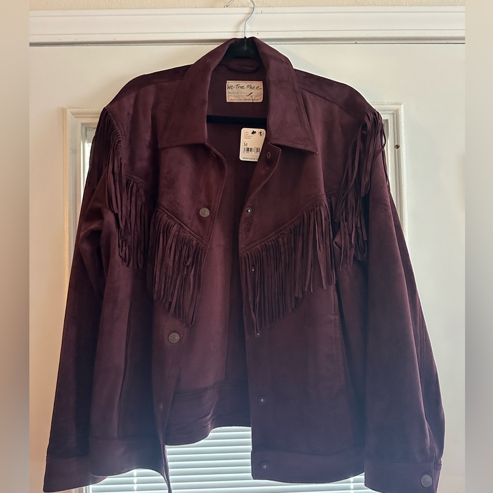 NWT Free People fringe jacket